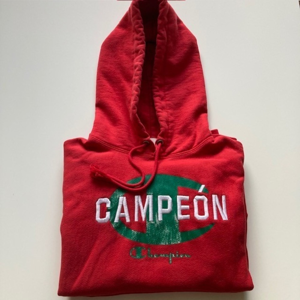 Champion Campeon Hoodie Red Small 20 x 24 Latino theme